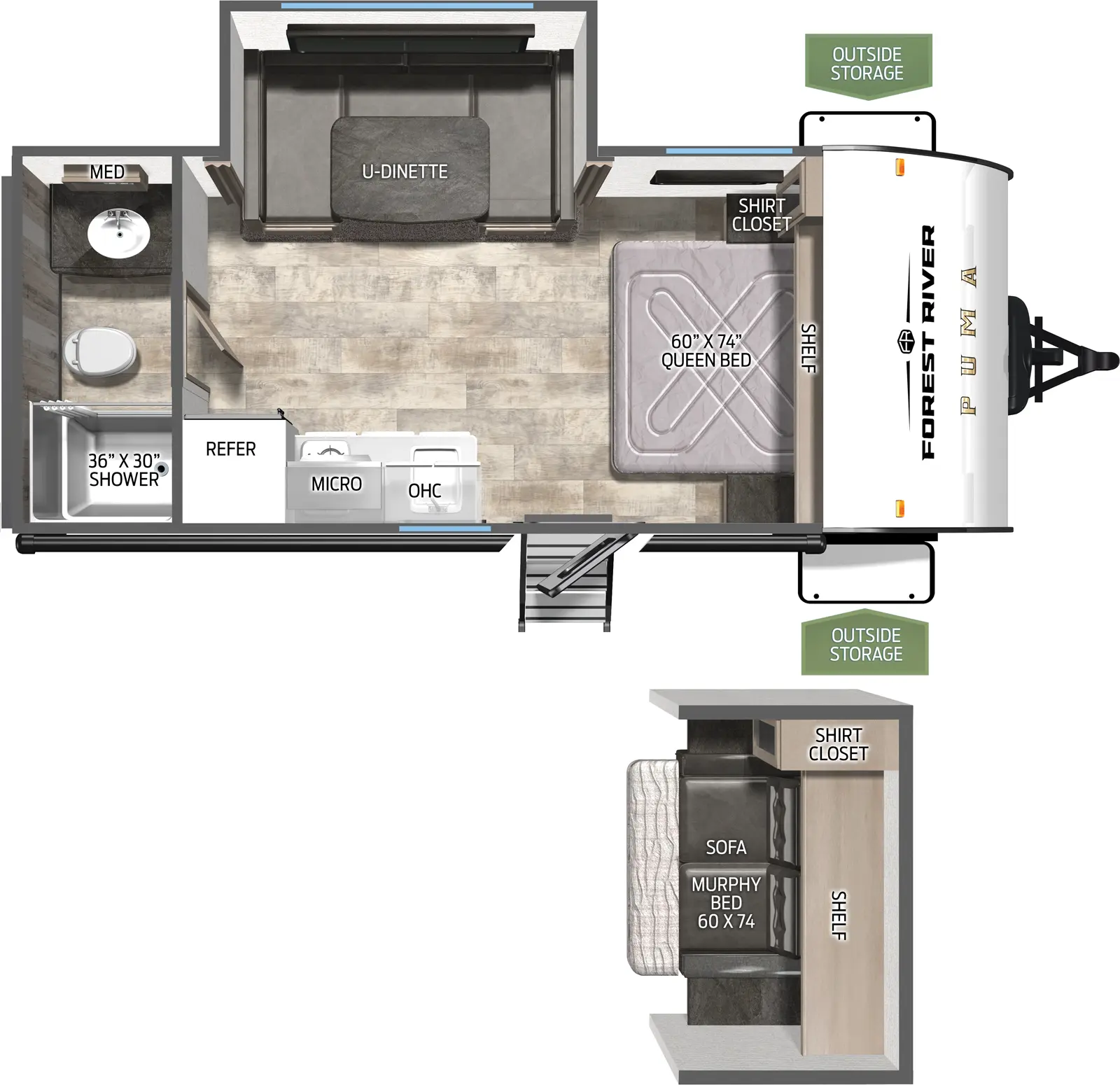 Puma Camping Edition 16DSCE Floorplan